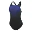 Speedo Women's Digital Printed Medalist Swimsuit Black/Blue